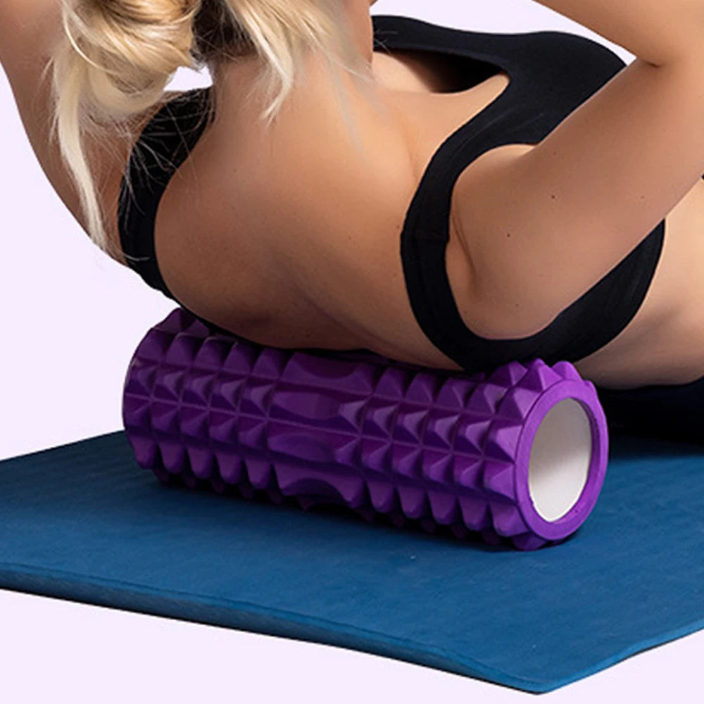 1Pc Hollow Foam Massage Roller - Yoga Column for Muscle Relief, Physiotherapy & Sports Rehabilitation