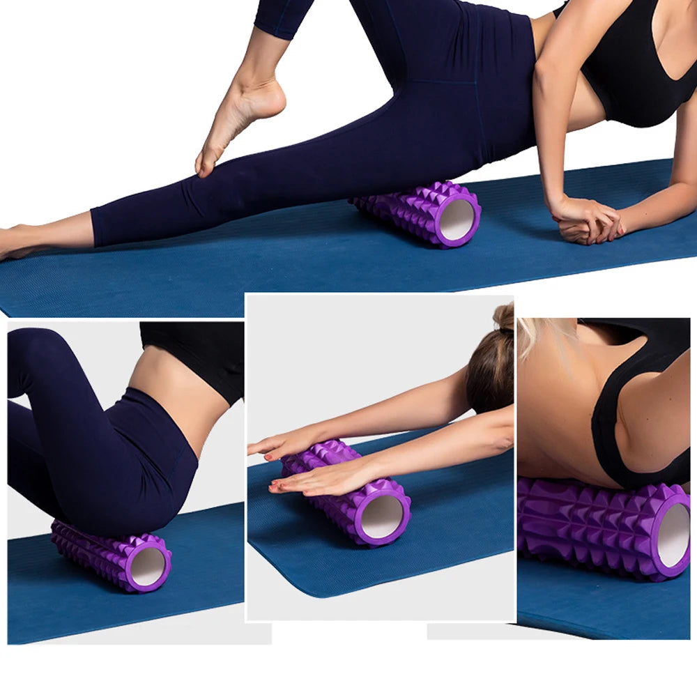 1Pc Hollow Foam Massage Roller - Yoga Column for Muscle Relief, Physiotherapy & Sports Rehabilitation