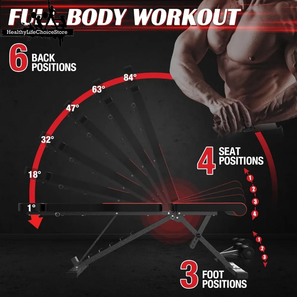 HLCStore Multi-function Workout Bench