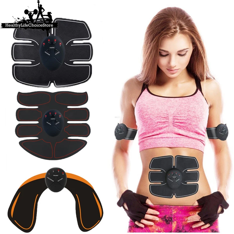 HLCStore: Electric Muscle Stimulator EMS Wireless Buttocks Hip Trainer Abdominal ABS Stimulator Fitness Body Slimming Massager