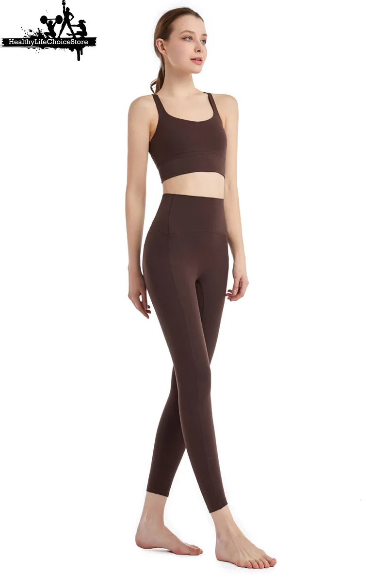 High-Waist Sport Outfit for Women - Workout Leggings & Top Set