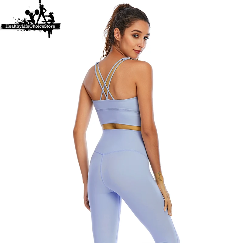 High-Waist Sport Outfit for Women - Workout Leggings & Top Set