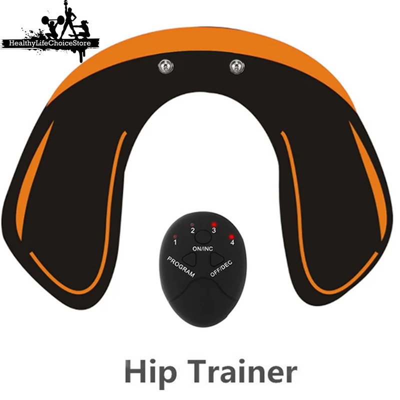 HLCStore: Electric Muscle Stimulator EMS Wireless Buttocks Hip Trainer Abdominal ABS Stimulator Fitness Body Slimming Massager