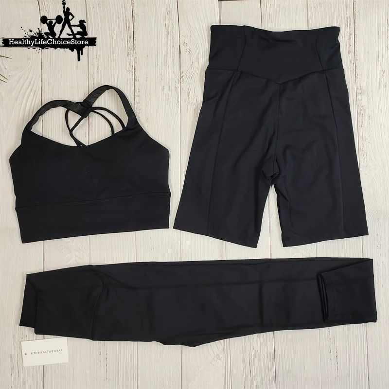 High-Waist Sport Outfit for Women - Workout Leggings & Top Set