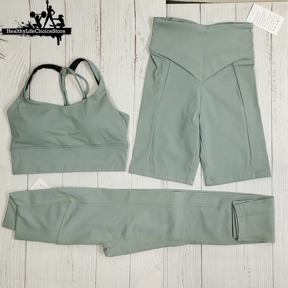 High-Waist Sport Outfit for Women - Workout Leggings & Top Set
